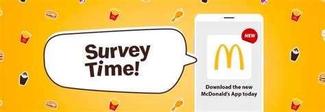 https://www.mcdolistens.com|McDonald’s App Survey .